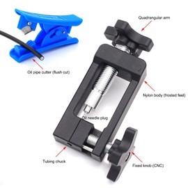 Uadme Needle Driver Insert Tool, Bicycle Repair Tool, Oil Vent Pipeline Connector, Bicycle Oil Needle Insertion Tool for Road Bike, Mountain Bike