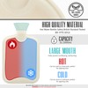 CityComfort Hot Water Bottle with Soft Fleece Cover - Natural