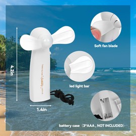 Breffima 24 Pcs Mini Portable Handheld Electric Fans Bulk For Wedding Guest Thank You For Celebrating With Us Bridal Shower Welcoming Gift Summer Beach Party Favor Travel Camping Accessories