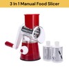 Spendeal Rotary Cheese Grater, 3 in 1 Cheese Shredder Grater