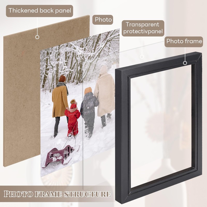 5 Hinged Picture Frame, 5" x 7" Folding Photo Frame
