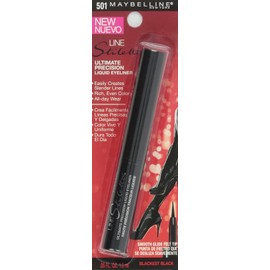Maybelline New York Line Stiletto Ultimate Precision Liquid Eyeliner, Blackest Black, 0.05 fl. oz.