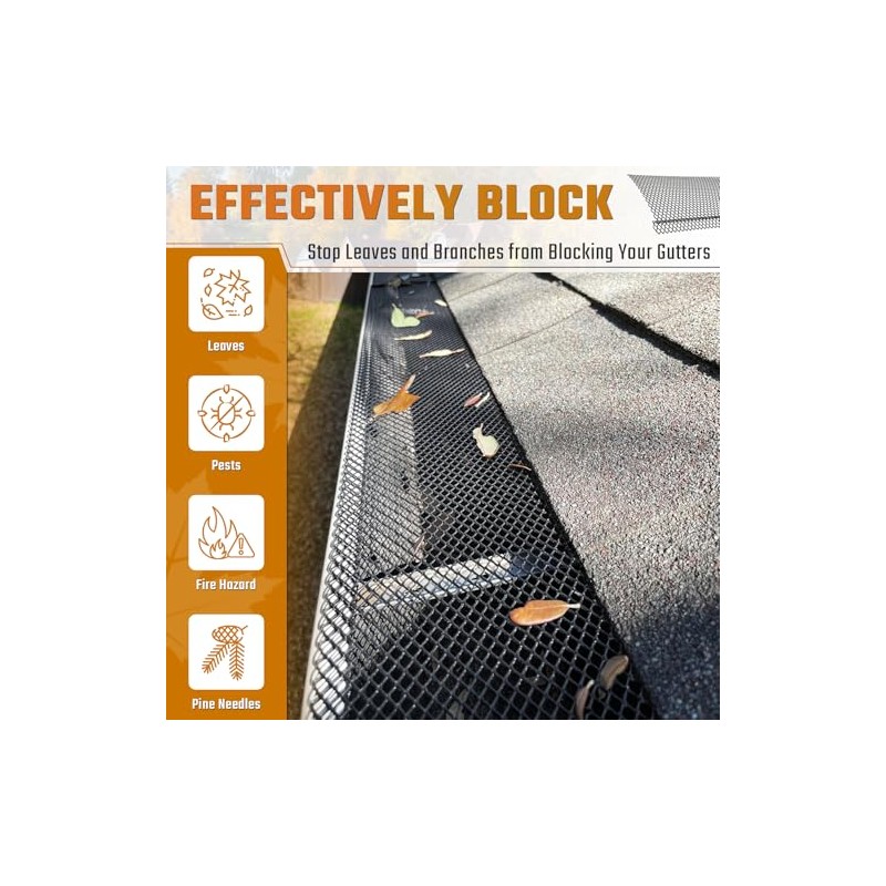 Lock-in Gutter Guard - 6” x 120 ft Durable Coated