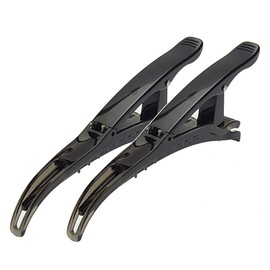 Heavy Lock Hair Clips, Large, Set of 2, Black Dakar