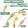 Mudder 21 Pcs A2L R32 R454B HVAC Adapter Kit, 1/4"