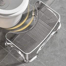 두꺼운 미끄럼 방지 의자 패드 1개 발판 가정용 욕실 성인용 [01 white] Thick Anti-Slip Chair Pad 1 Piece Footrest Home Bathroom Adult [01 white]