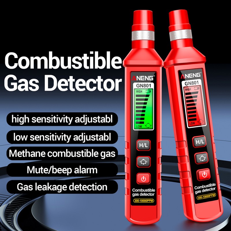 ANENG GN801 Gas-sensitive Semi-conduct Detector 300~10000PPM Gas Leakage Analyzer Combustible