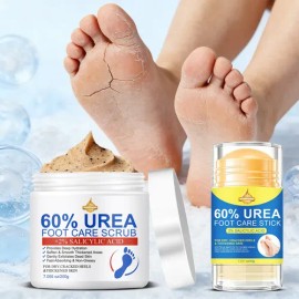 Pack Cuidado Pies Urea 60% Exfoliante Y Bálsamo 2 Pzs Aloe Vera