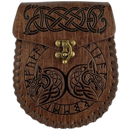 Medieval Viking Fanny Pack Vintage Belt Coin, Leather Bag Renaissance Faire LARP Cosplay Costumes Renaissance Accessories