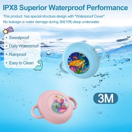 2 Pack for Airtag Holder for Kids with Waterproof Cover, Cute Cartoon Silicone Kids Airtag Holder, Air Tag Shoe, Hidden AirTag Tracker Cases for Shoes/Pets Collar/Keys (Turtle+Starfish)