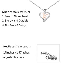 FUSTMW Cheerleader Gifts Necklace Cheer Charm Necklace Cheerleader Girls Gift Cheerleading Gifts Cheer Gifts for Team (cheer necklace)