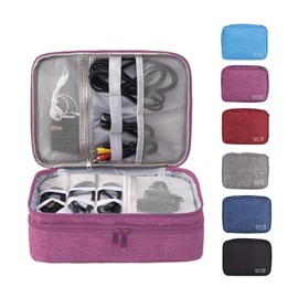 LTLSZRN Cable Organiser Bag, Cable Organiser Travel, Travel Electronic Bag, Electronics Accessories Organiser, Cable Bag Organiser, Charging Cable Organiser, Travel Organiser, Charging Cable Bag (3