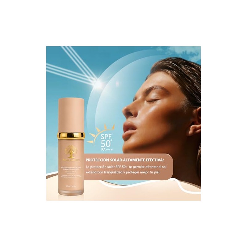 WEUD Base de Maquillaje con Corrector 4 En 1, SPF