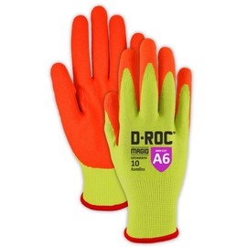 MAGID D-ROC AeroDex ANSI A6 VersaTek Grip Coated Work Glove, 12 Pairs, Size 8/M (GPD683)