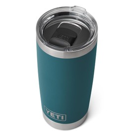 YETI Rambler 20 oz Tumbler, Stainless Steel, Vacuum Insulated with MagSlider Lid, Black Stone