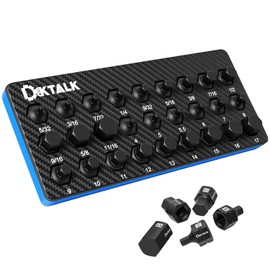 3/8" Drive Stubby Hex Bit Socket Set,27PCS Impact Allen Socket Set with SAE & Metric Sizes (5/32"-11/16" & 4mm-17mm),Anti-Roll Design for Impact Use