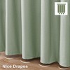 OVZME Berry Sage Green Shower Curtain - 3D Embossed Textured