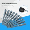10pcs 1/4inch Hex Shank 65mm S2 Alloy Steel Five Star