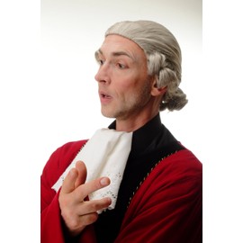 WIG ME UP - F2588-51 Wig Quality Men's Carnival Theatre Baroque Lord Edelmann Noble Grey