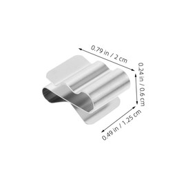 Operitacx Pack of 30 photovoltaic cable clamps, trailer, brake cable, trailer, wiring clips, pendant wire clips, metal wire clips, pendant frame, wire clips, metal cable clips, silver