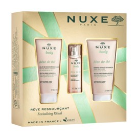 Nuxe Xmas Body Reve de the Set Revitalising Shower Gel, 100ml & Exalting Fragrant Water, 30ml & Revitalising Granular Scrub, 150ml