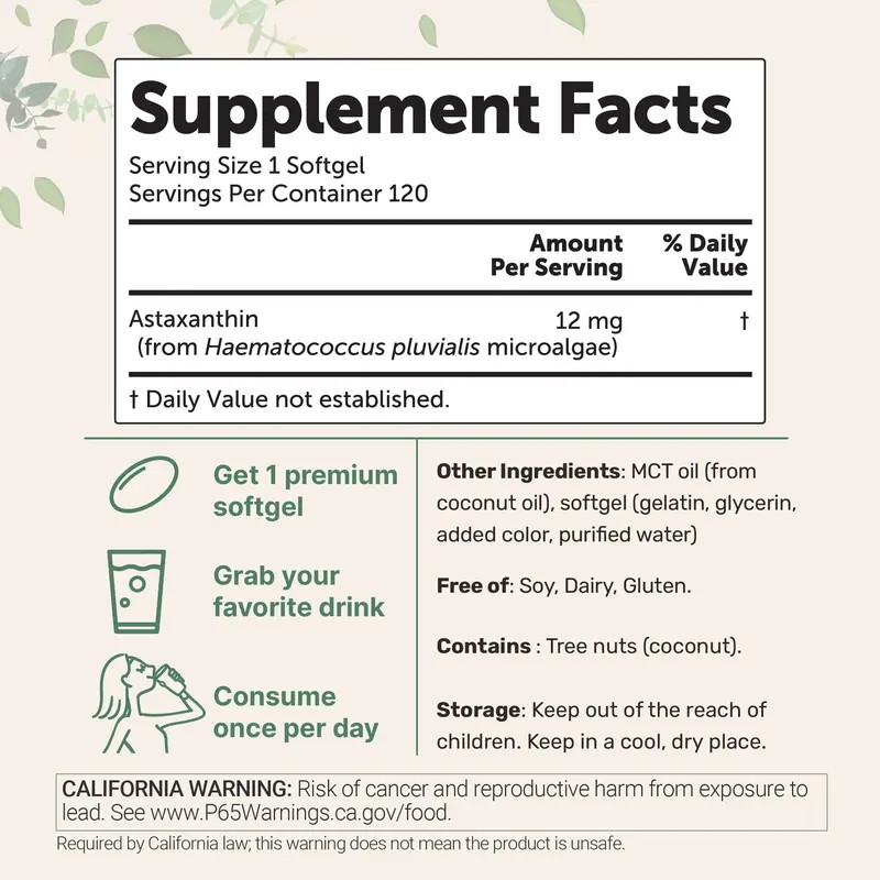 Brooke's NMN & Astaxanthin Supplement Bundle – 120 Capsules &