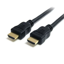 StarTech.com 15 ft High Speed HDMI Cable with Ethernet - Ultra HD 4k x 2k HDMI Cable - HDMI to HDMI M/M - 1080p Audio/Video, Gold-Plated (HDMIMM15HS) Black