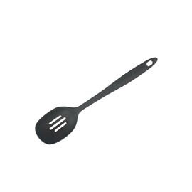 HUDSON Nylon Slotted Spoon. Dark Grey