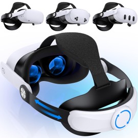 Adjustable Head Strap for Meta Quest 3S/Quest 3/Quest 2, Lightweight VR Headset Strap, Reduce Pressure for Oculus Head Strap, Enhanced Support&Comfort, Replacement for Elite Strap