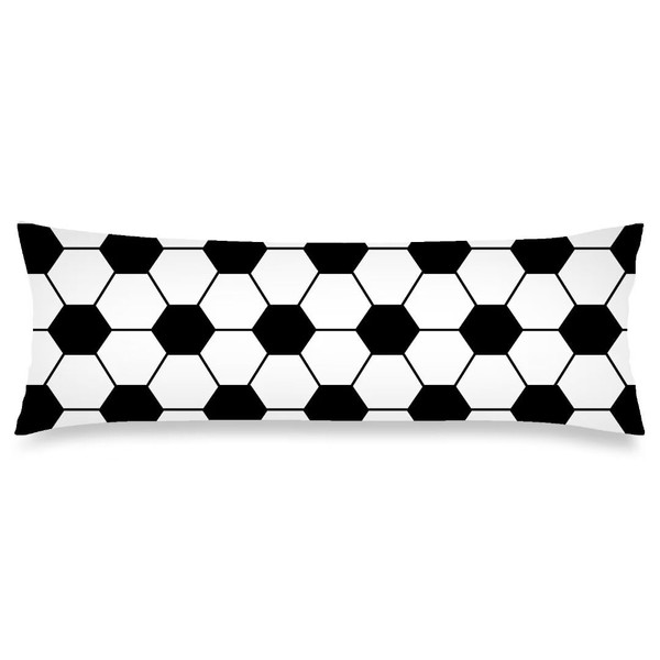 Soccer Theme Body Pillow Cover 20"x54" Pillow Case Sports Soccer