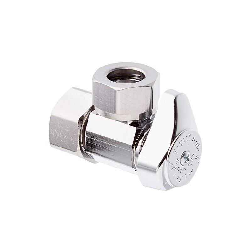 Brasscraft Shut-Off Valve 7/16" 1/2" < 0.25% Lead Angle Chrome