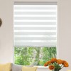 KALYSIE Zebra Roller Window Blinds,Custom Cut to Size,Roller Blinds Dual