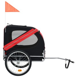 Gecheer Pet Bike Trailer Red and Black SH22480A