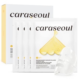 caraseoul Rice Niacinamide 5 Radiance Mascarilla de Hidrogel con Colágeno