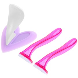 BIUDECO Bikini Privates Shaving Kit 3pc Plastic Shaver Hair Razor for Bikini Body Underarm Surprise Present Color