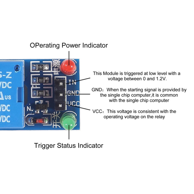 AITRIP 10PCS 5V One Channel Relay Module Relay Switch with