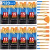 AROIC Renew Artistic Touch Acrylic Paint Brush Set - 8pack/120