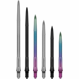 Caliburn | EZ-EVO Dart Points | Grooved Steel Tip Replacement Points | Multiple Colours (Rainbow, 32mm)