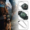 YIPFEN Compass Keyring with Thermometer Multifunctional Outdoor Navigation Tool Carabiner