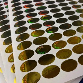 BCH LOT Warranty Void If Removed Tamper Proof Labels -Tamper Evident Hologram 15x7mm
