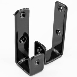 HARSKIYER 4pcs Metal Bed Ladder Hooks Brackets, Black PVC Coated Bed Hooks Heavy Duty j Hook Hanger Utility Hooks Hanger Replacement Hooks for Bunk Bed Decoration Hook Tool