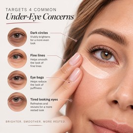 Le'Phoqua Luminance Pink Under Eye Brightener (Pack of 2) – Color Correcting Concealer for Dark Circles & Fine Lines, Lightweight Formula for Enhanced Luminance