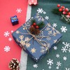 Blue Wrapping Paper with Snowflakes, QRTDXP Xmas 5pcs 50cm*70cm Kraft
