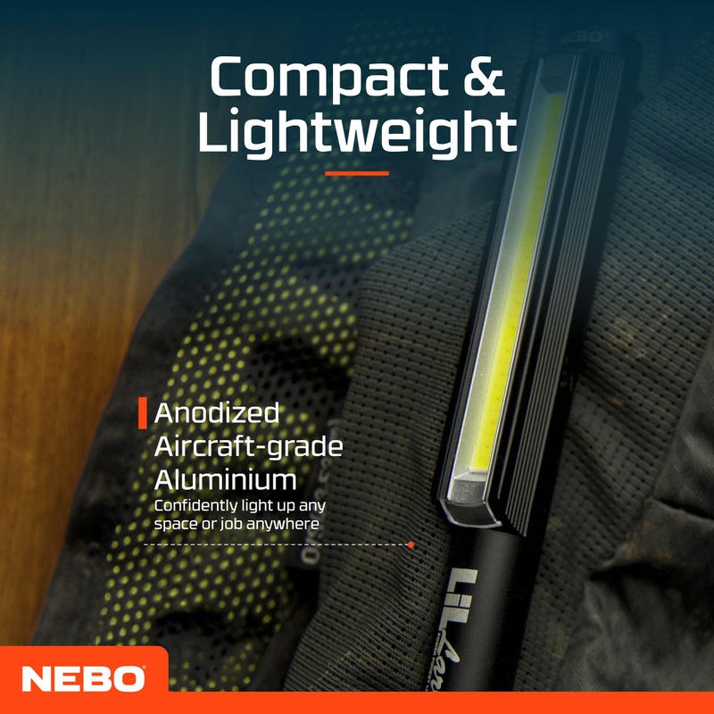 NEBO Lil Larry - 250 Lumen Torch with COB Work