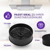 Vioks.pro Activated Carbon Filter 125 mm Set of 4 Replacement