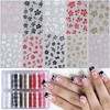 Flower Nail Foil Transfer, Hibiscus Flowers Nail Stickers 10 Rolls
