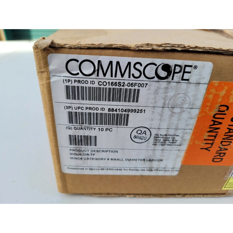 Commscope Systimax Copper Cat 6 Commercial Patch Cord CO166S2-06f007 7FT