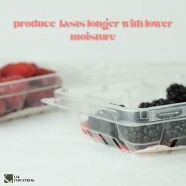 Moisture Absorbent Pads for Fruit and Microgreen Plastic Clamshell Containers – Pack of 100 – 3.25” x 3.25” – Fits Pint and Half Pint Clamshell Containers