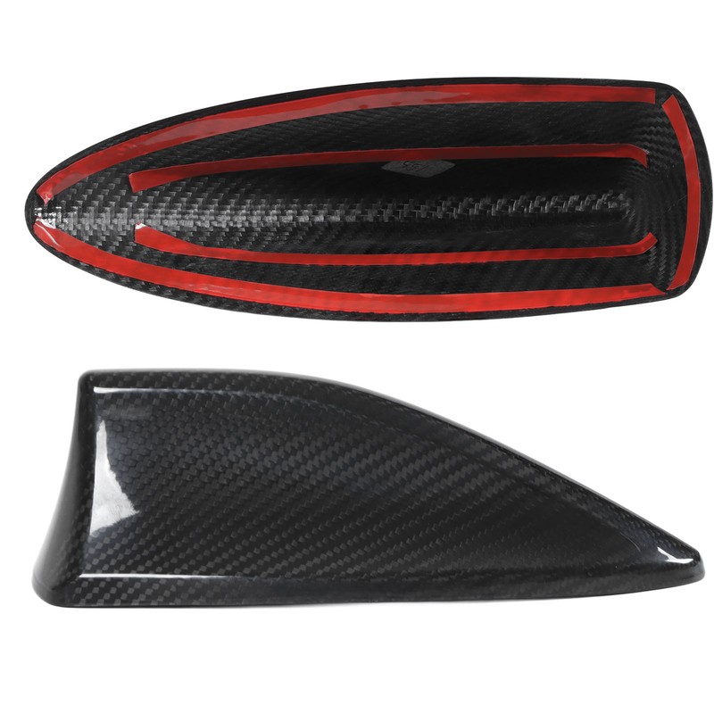 Shark Fin Antenna Cover Black Self Adhesive Carbon Fiber Decoration