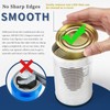 Can Opener Smooth Edge, Safe Cut Can Openers, Oversized Rubber